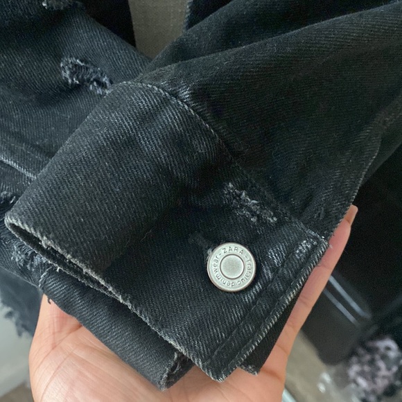 Zara Longline Denim Jacket - Picture 7 of 10